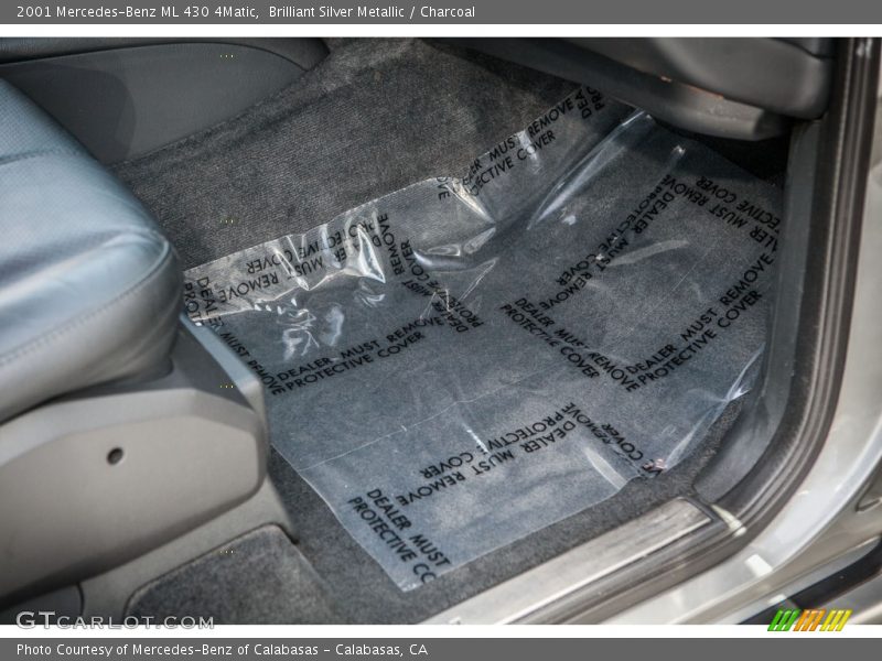 Brilliant Silver Metallic / Charcoal 2001 Mercedes-Benz ML 430 4Matic