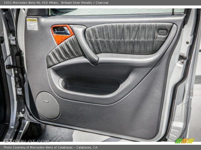 Brilliant Silver Metallic / Charcoal 2001 Mercedes-Benz ML 430 4Matic
