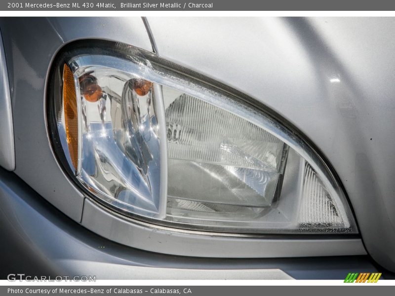 Brilliant Silver Metallic / Charcoal 2001 Mercedes-Benz ML 430 4Matic