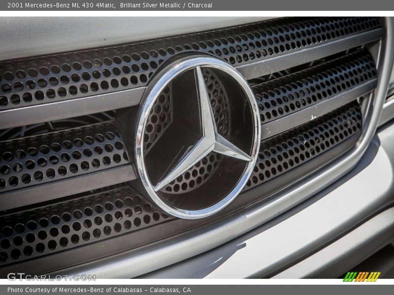 Brilliant Silver Metallic / Charcoal 2001 Mercedes-Benz ML 430 4Matic