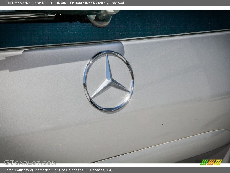 Brilliant Silver Metallic / Charcoal 2001 Mercedes-Benz ML 430 4Matic