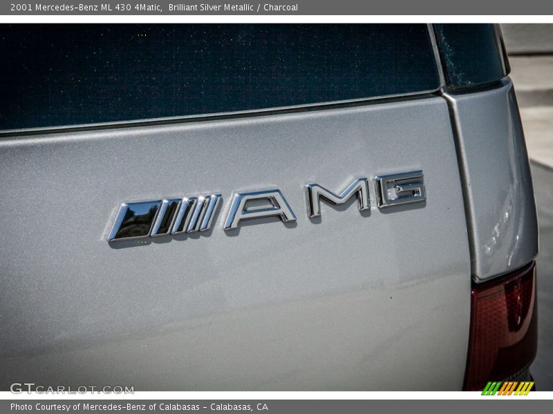 Brilliant Silver Metallic / Charcoal 2001 Mercedes-Benz ML 430 4Matic