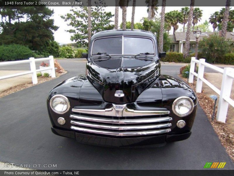 Black / Red 1948 Ford Tudor 2 Door Coupe