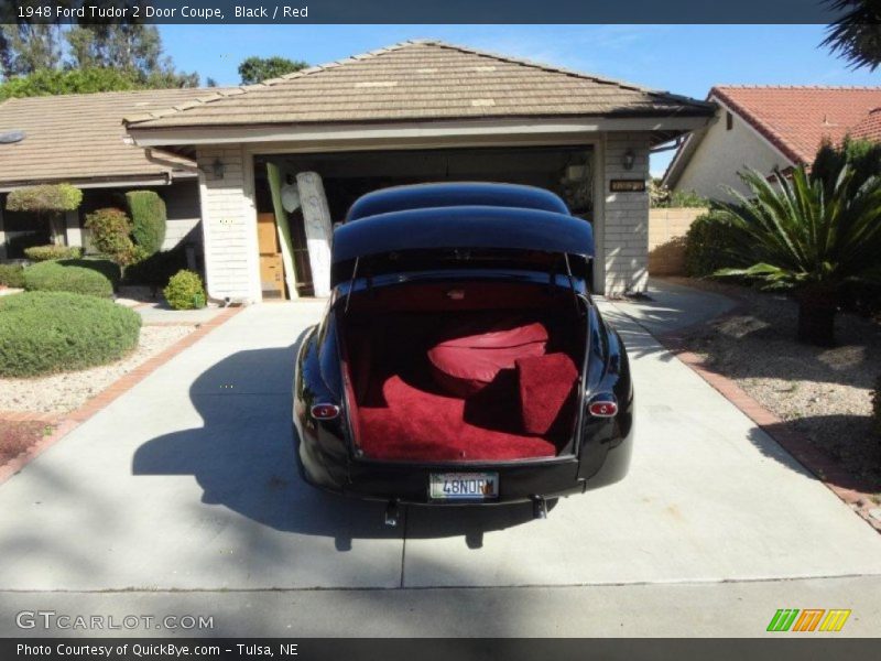 Black / Red 1948 Ford Tudor 2 Door Coupe