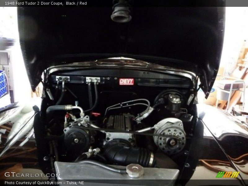 Black / Red 1948 Ford Tudor 2 Door Coupe