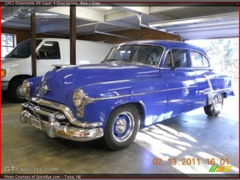 Blue / Gray 1952 Oldsmobile 88 Super 4 Door Sedan