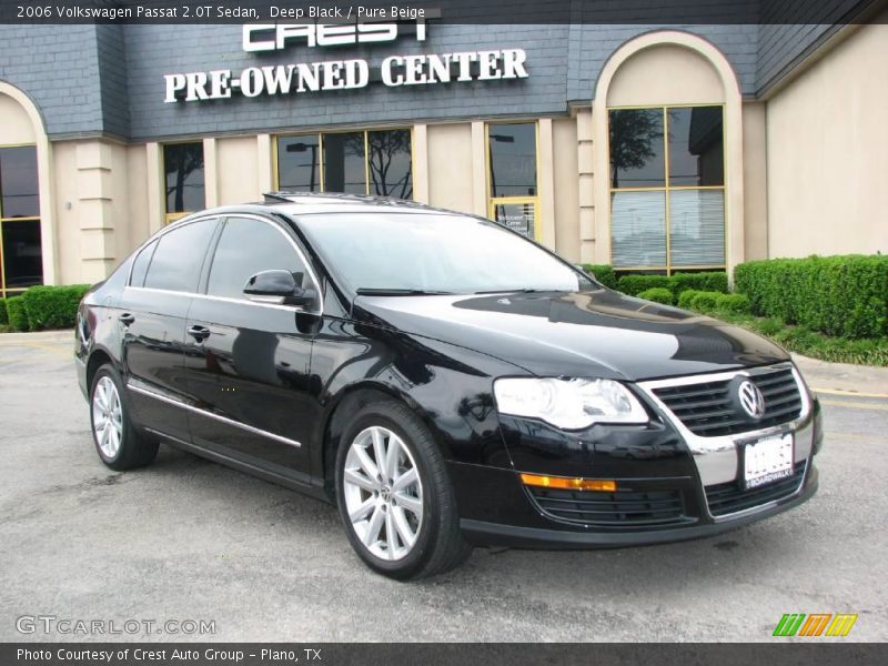 Deep Black / Pure Beige 2006 Volkswagen Passat 2.0T Sedan
