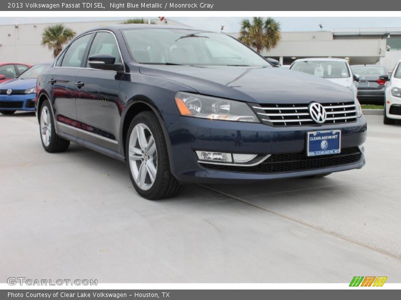 Night Blue Metallic / Moonrock Gray 2013 Volkswagen Passat TDI SEL