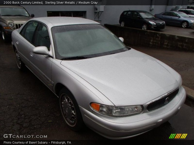 Sterling Silver Metallic / Medium Gray 2000 Buick Century Limited