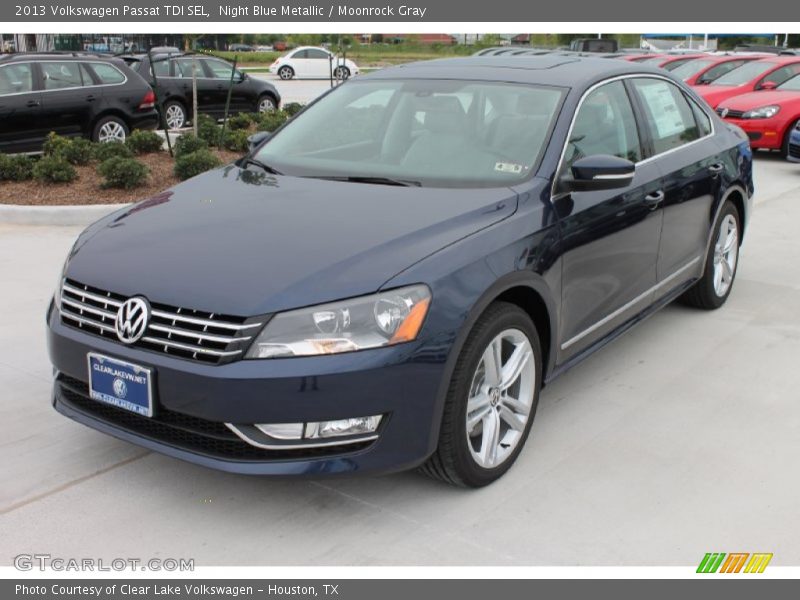 Night Blue Metallic / Moonrock Gray 2013 Volkswagen Passat TDI SEL