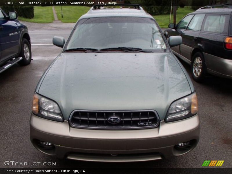 Seamist Green Pearl / Beige 2004 Subaru Outback H6 3.0 Wagon