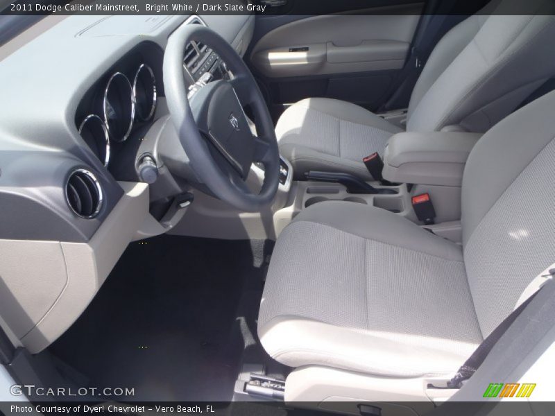 Bright White / Dark Slate Gray 2011 Dodge Caliber Mainstreet