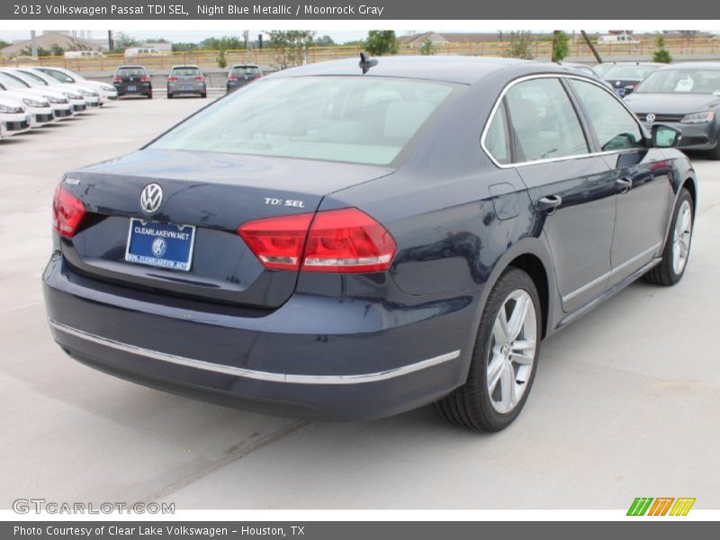 Night Blue Metallic / Moonrock Gray 2013 Volkswagen Passat TDI SEL
