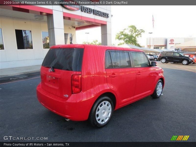 Absolutely Red / Release Series 6.0 Dark Gray/Red 2009 Scion xB Release Series 6.0