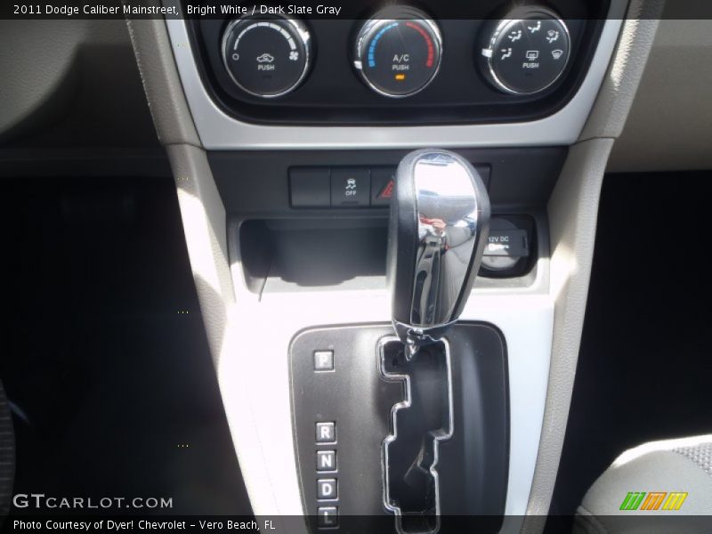 Bright White / Dark Slate Gray 2011 Dodge Caliber Mainstreet