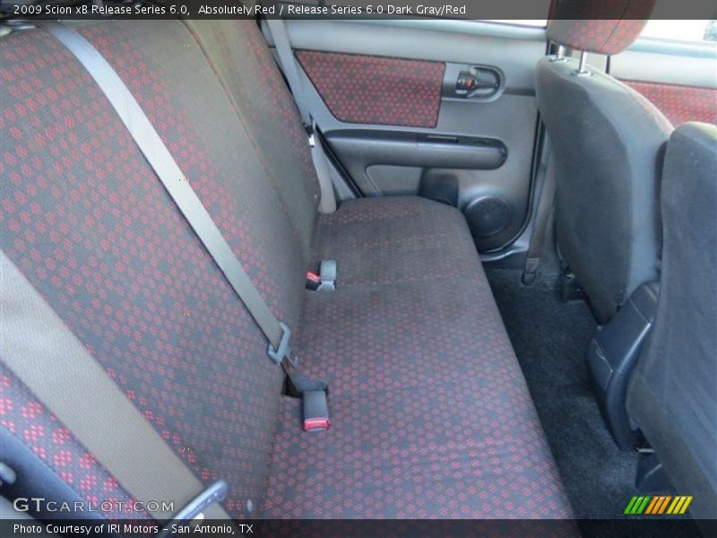 Rear Seat of 2009 xB Release Series 6.0