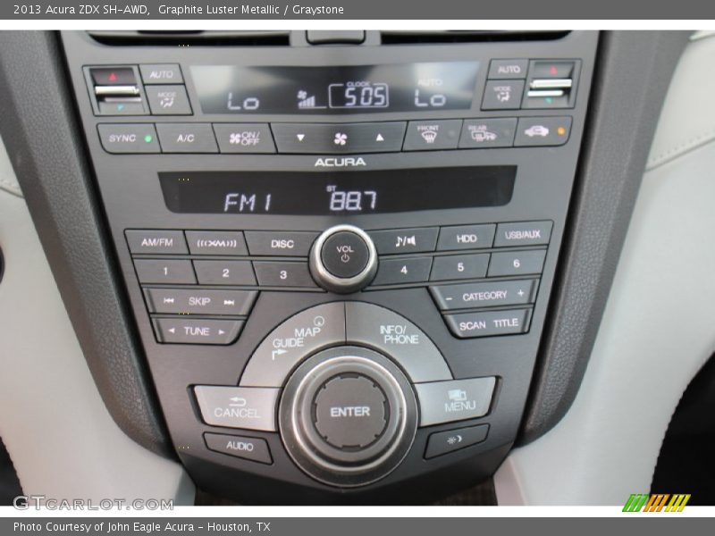 Graphite Luster Metallic / Graystone 2013 Acura ZDX SH-AWD