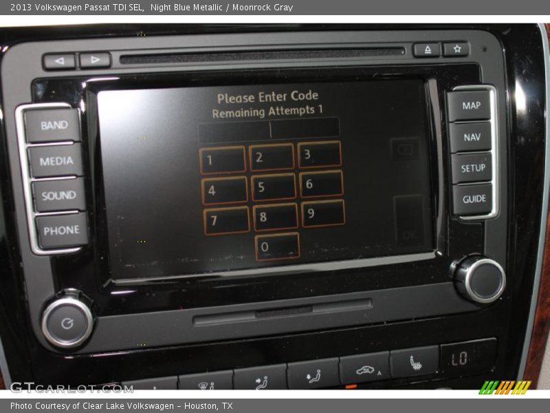 Night Blue Metallic / Moonrock Gray 2013 Volkswagen Passat TDI SEL