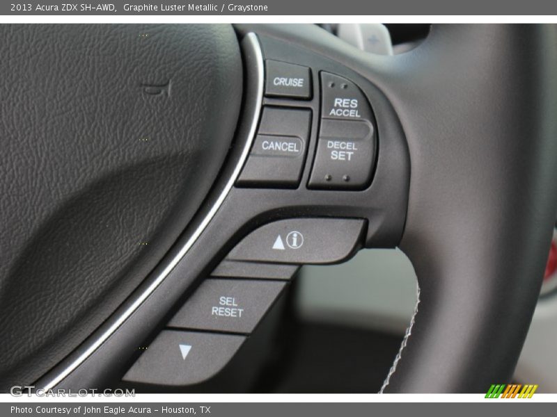Graphite Luster Metallic / Graystone 2013 Acura ZDX SH-AWD