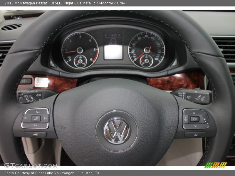Night Blue Metallic / Moonrock Gray 2013 Volkswagen Passat TDI SEL