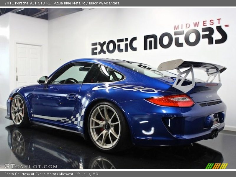 Aqua Blue Metallic / Black w/Alcantara 2011 Porsche 911 GT3 RS