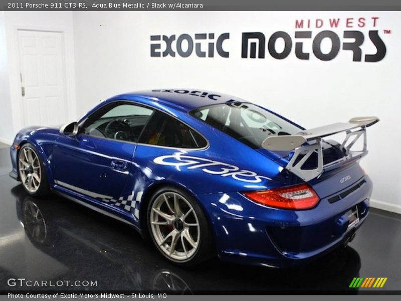 Aqua Blue Metallic / Black w/Alcantara 2011 Porsche 911 GT3 RS