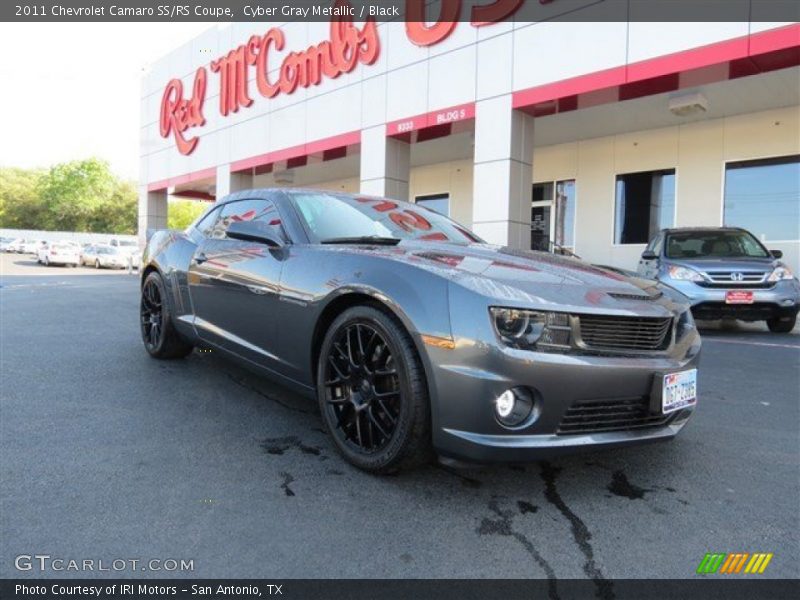 Cyber Gray Metallic / Black 2011 Chevrolet Camaro SS/RS Coupe