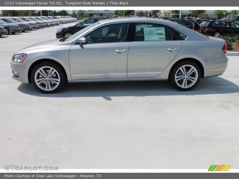 Tungsten Silver Metallic / Titan Black 2013 Volkswagen Passat TDI SEL