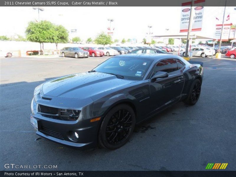 Cyber Gray Metallic / Black 2011 Chevrolet Camaro SS/RS Coupe