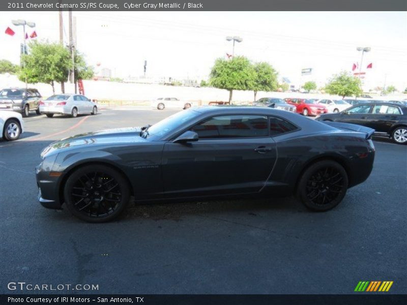 Cyber Gray Metallic / Black 2011 Chevrolet Camaro SS/RS Coupe