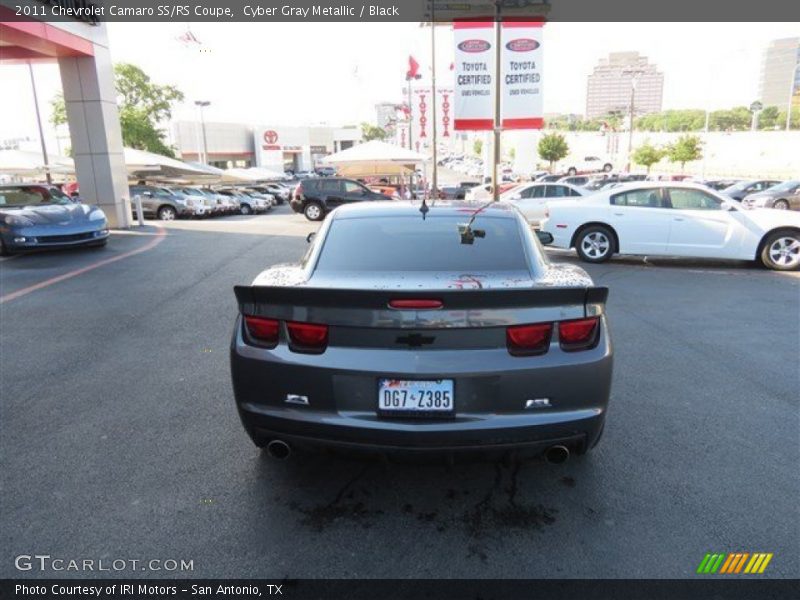 Cyber Gray Metallic / Black 2011 Chevrolet Camaro SS/RS Coupe