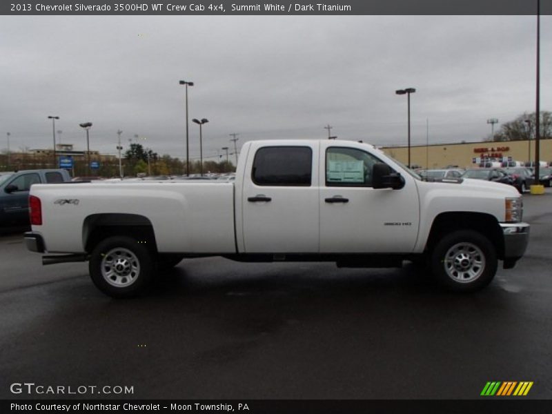 Summit White / Dark Titanium 2013 Chevrolet Silverado 3500HD WT Crew Cab 4x4