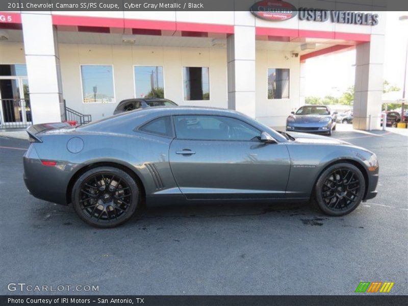 Cyber Gray Metallic / Black 2011 Chevrolet Camaro SS/RS Coupe
