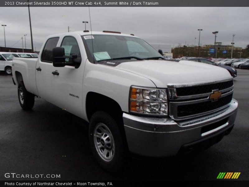 Front 3/4 View of 2013 Silverado 3500HD WT Crew Cab 4x4
