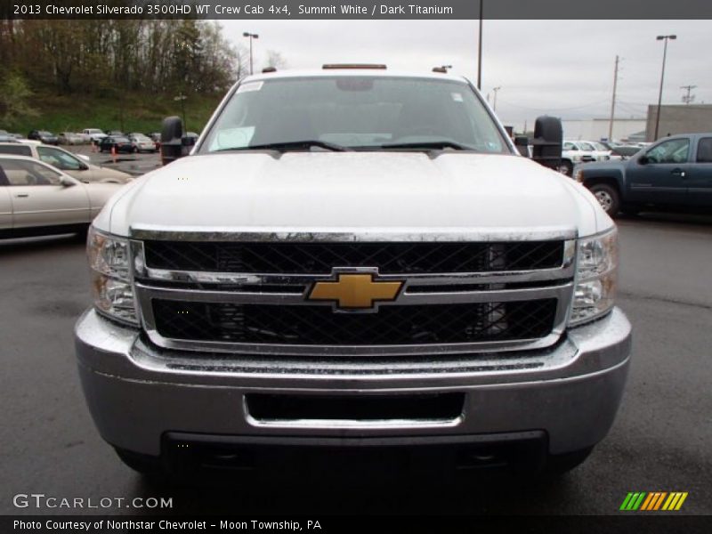 Summit White / Dark Titanium 2013 Chevrolet Silverado 3500HD WT Crew Cab 4x4