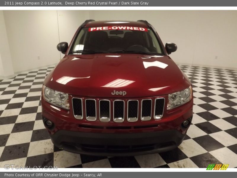 Deep Cherry Red Crystal Pearl / Dark Slate Gray 2011 Jeep Compass 2.0 Latitude