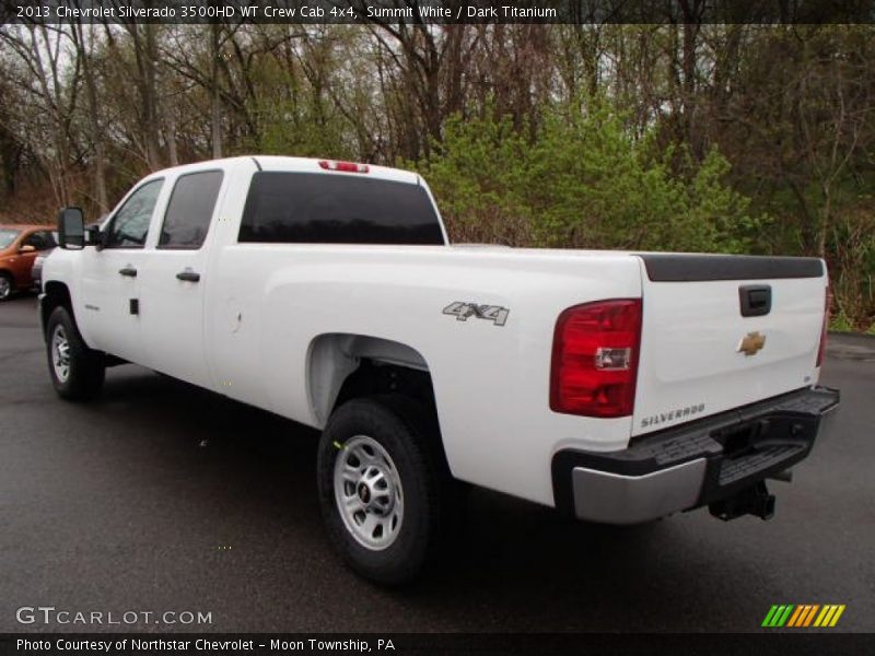 Summit White / Dark Titanium 2013 Chevrolet Silverado 3500HD WT Crew Cab 4x4