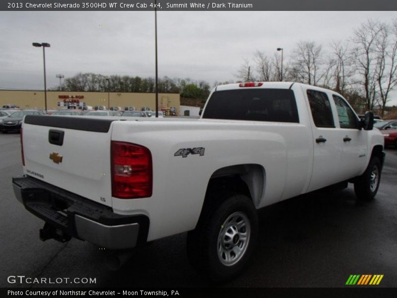 Summit White / Dark Titanium 2013 Chevrolet Silverado 3500HD WT Crew Cab 4x4