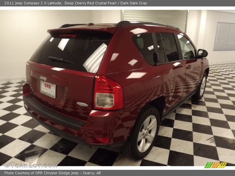 Deep Cherry Red Crystal Pearl / Dark Slate Gray 2011 Jeep Compass 2.0 Latitude