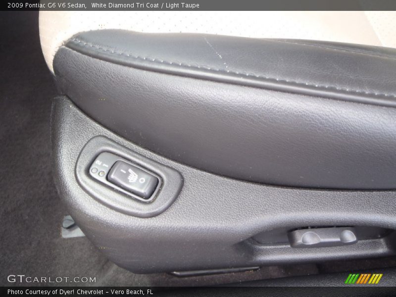 White Diamond Tri Coat / Light Taupe 2009 Pontiac G6 V6 Sedan