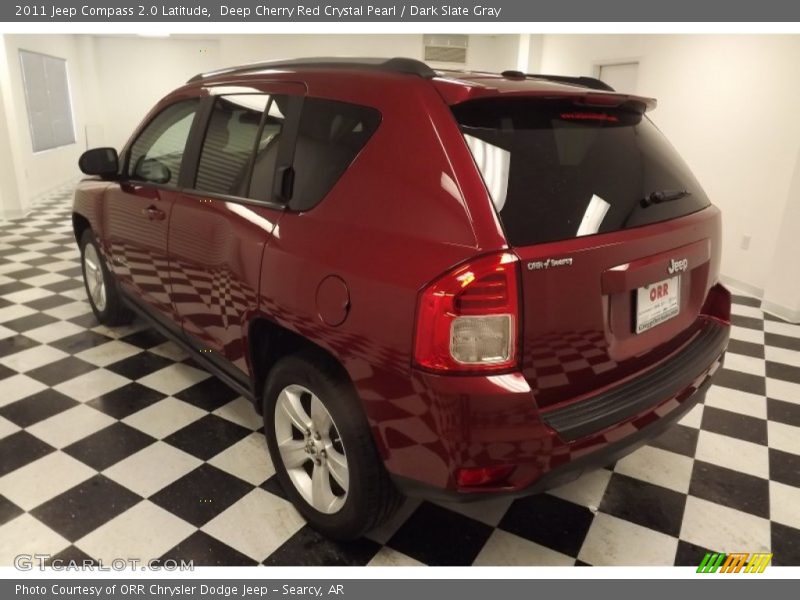 Deep Cherry Red Crystal Pearl / Dark Slate Gray 2011 Jeep Compass 2.0 Latitude