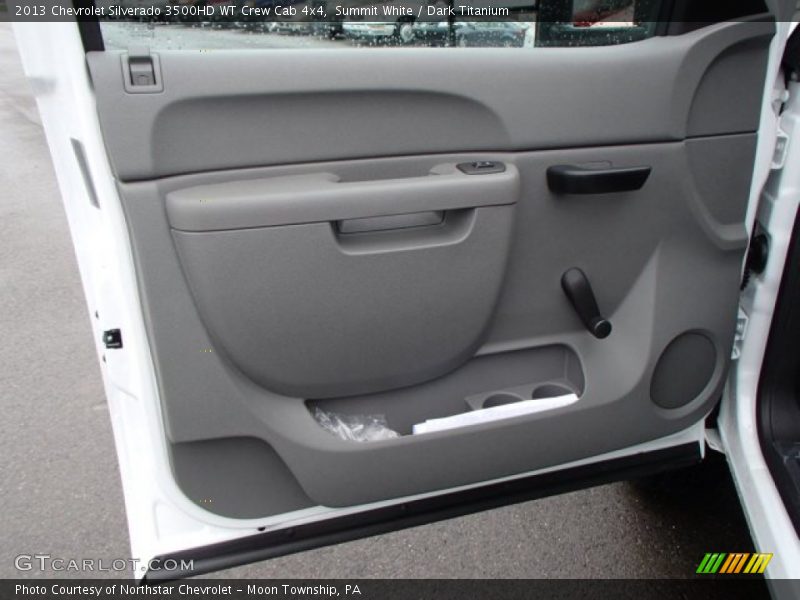Summit White / Dark Titanium 2013 Chevrolet Silverado 3500HD WT Crew Cab 4x4