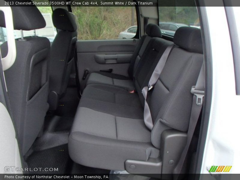 Rear Seat of 2013 Silverado 3500HD WT Crew Cab 4x4