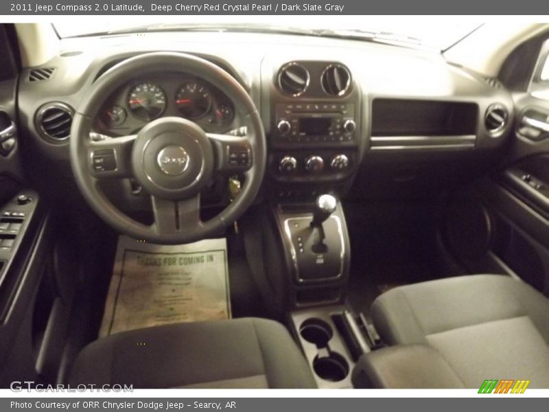 Deep Cherry Red Crystal Pearl / Dark Slate Gray 2011 Jeep Compass 2.0 Latitude