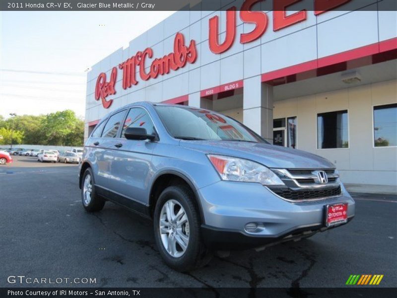 Glacier Blue Metallic / Gray 2011 Honda CR-V EX