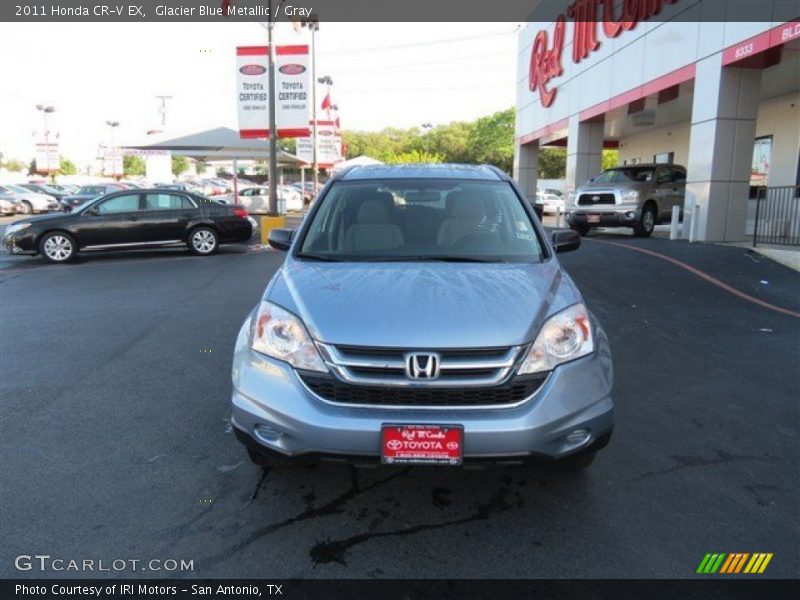 Glacier Blue Metallic / Gray 2011 Honda CR-V EX