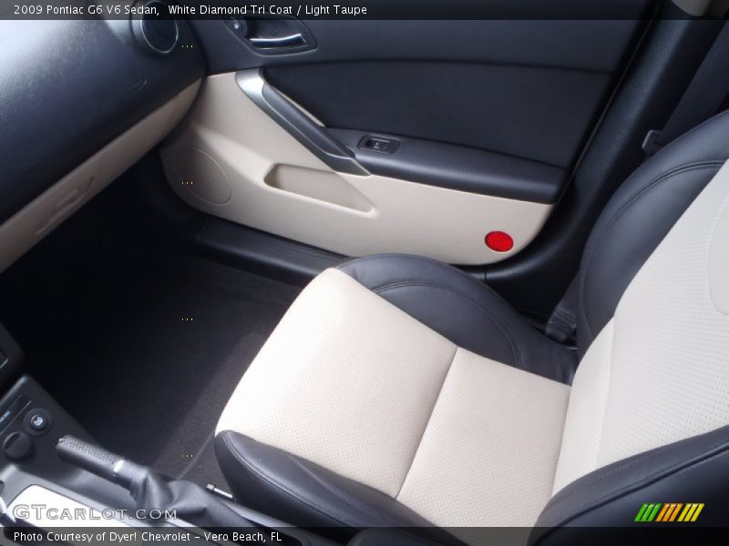 White Diamond Tri Coat / Light Taupe 2009 Pontiac G6 V6 Sedan