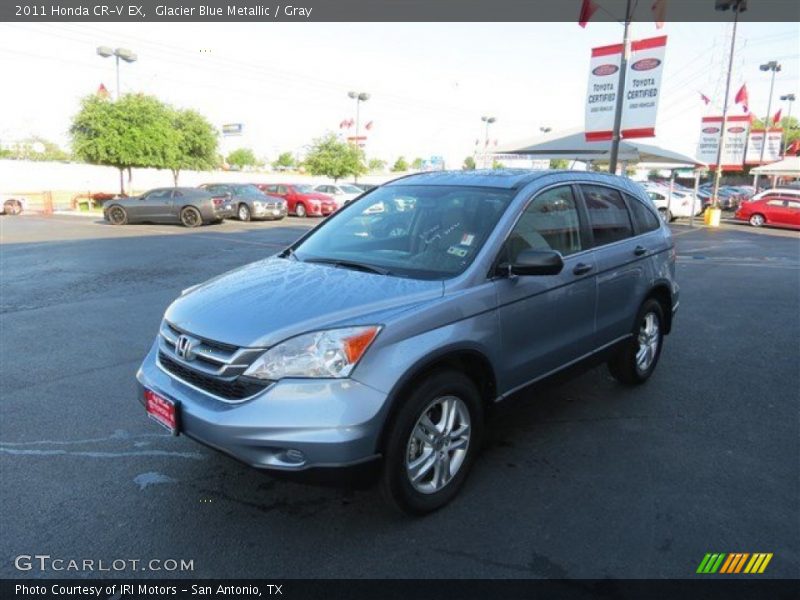 Glacier Blue Metallic / Gray 2011 Honda CR-V EX