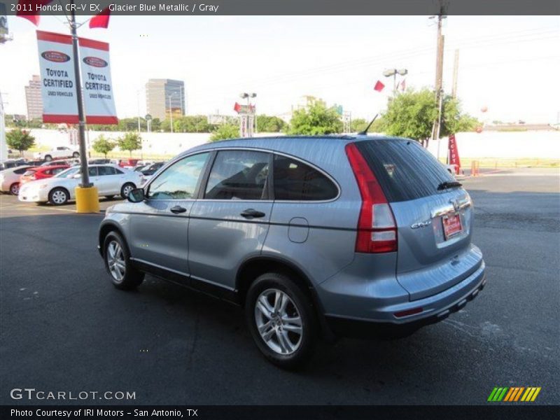 Glacier Blue Metallic / Gray 2011 Honda CR-V EX