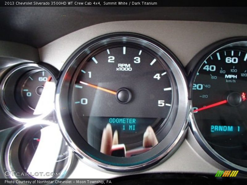 Summit White / Dark Titanium 2013 Chevrolet Silverado 3500HD WT Crew Cab 4x4